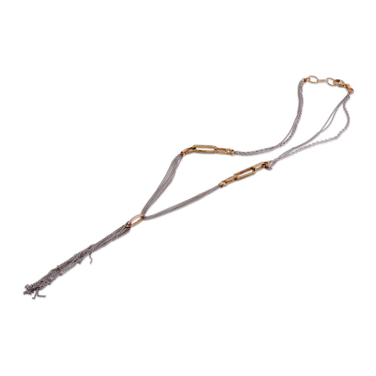 The White Gold Tassel Necklace