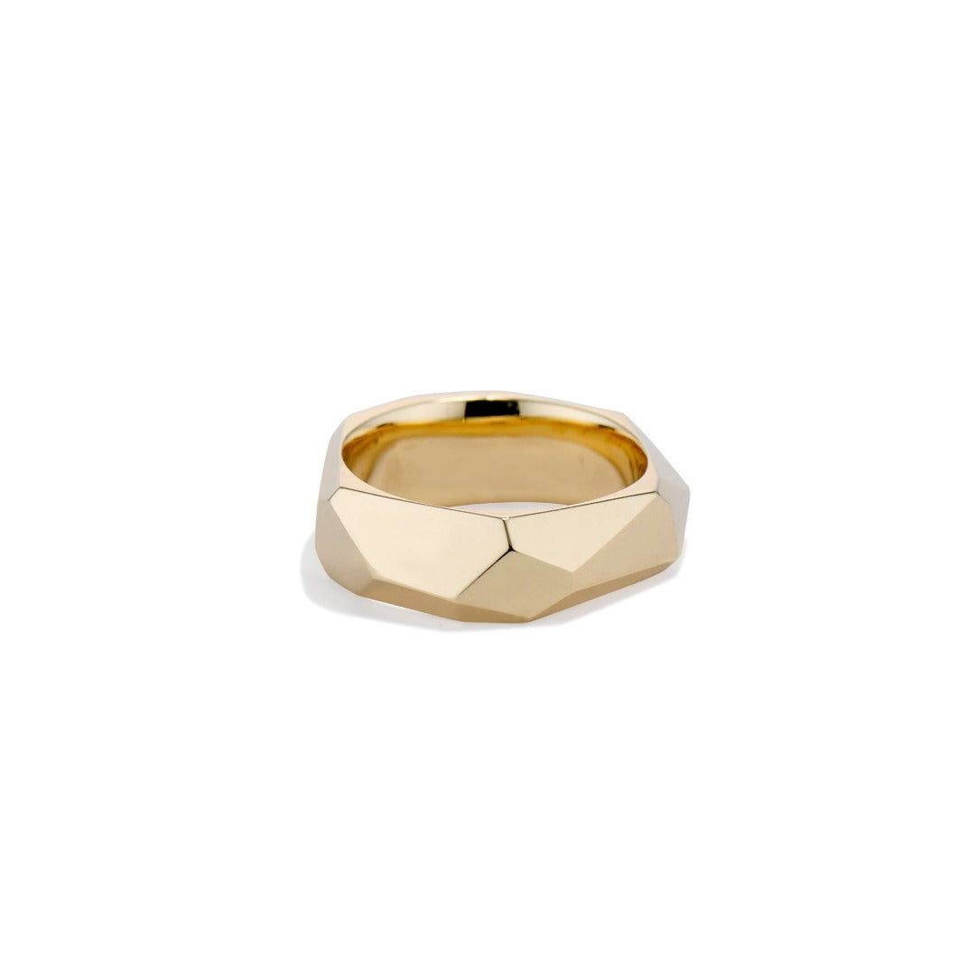 The Polished Facet Ring - Sarah Macfadden Jewelry